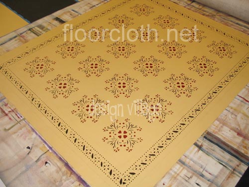 Sage Heart Floorcloth