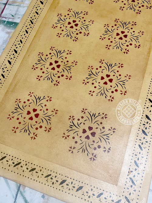 Sage Heart Floorcloth