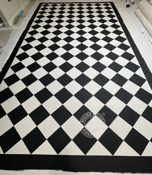 Diamond Pattern Floorcloth