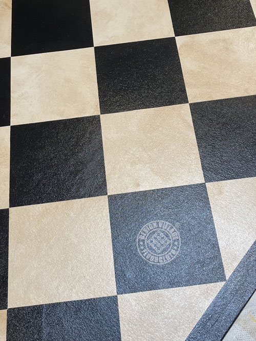 Diamond Pattern Floorcloth