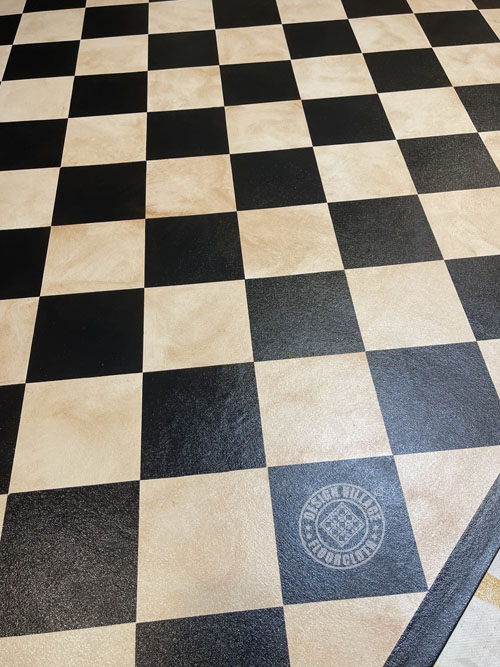 Diamond Pattern Floorcloth