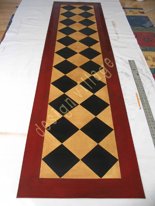 Diamond Pattern Floorcloth