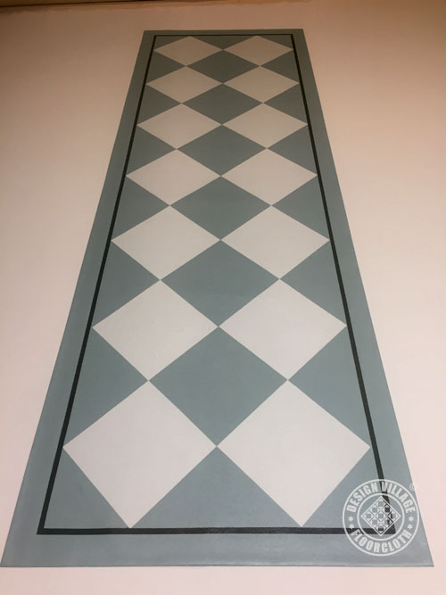 Diamond Pattern Floorcloth