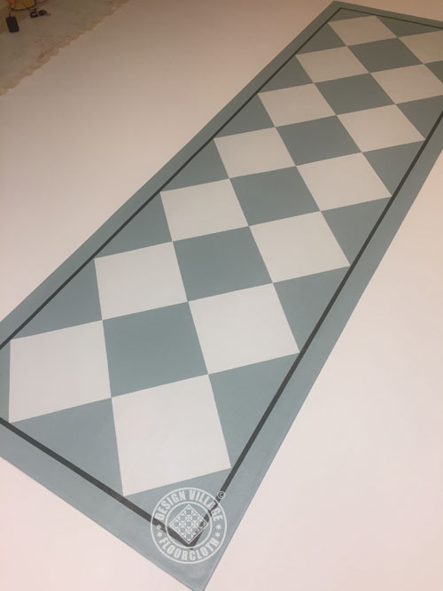 Diamond Pattern Floorcloth