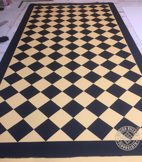 Diamond Pattern Floorcloth