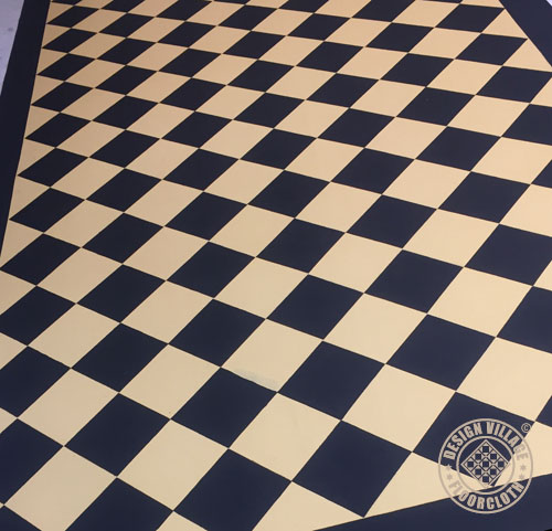 Diamond Pattern Floorcloth