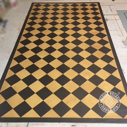 Diamond Pattern Floorcloth