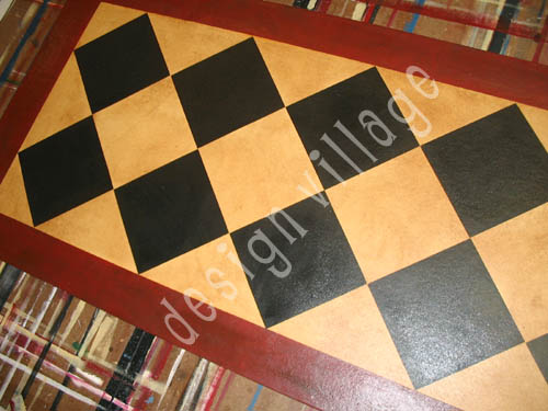 Diamond Pattern Floorcloth