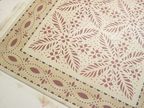 Durant House Floorcloth with Farnum Border