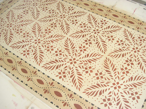 Durant House Floorcloth with Farnum Border