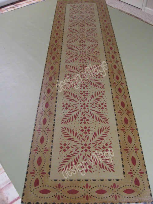 Durant House Floorcloth with Farnum Border