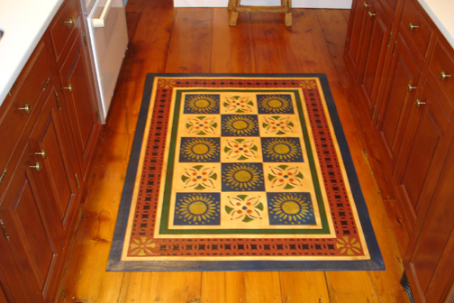 Early American Quilt Floorcloth