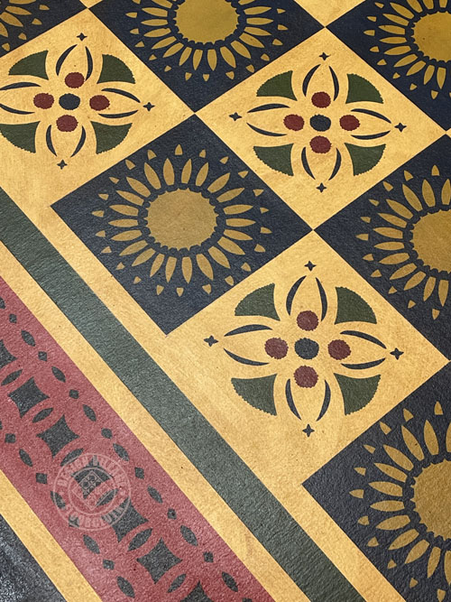 Early American Quilt Floorcloth