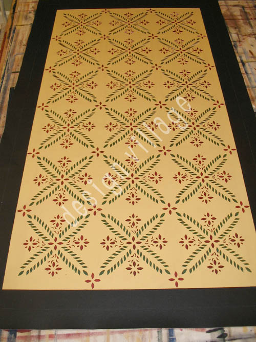 Colonial Flower Floorcloth