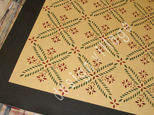 Colonial Flower Floorcloth