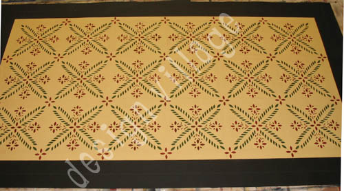 Colonial Flower Floorcloth