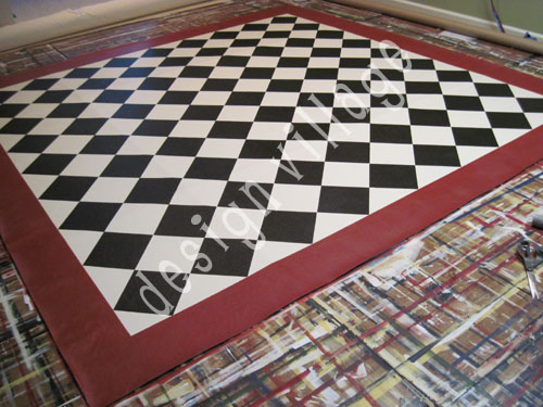 Diamond Pattern Floorcloth