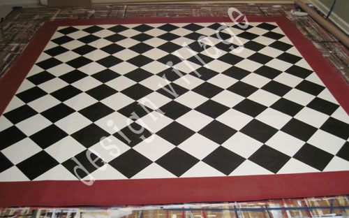 Diamond Pattern Floorcloth