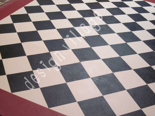 Diamond Pattern Floorcloth