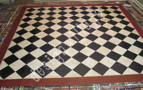 Diamond Pattern Floorcloth