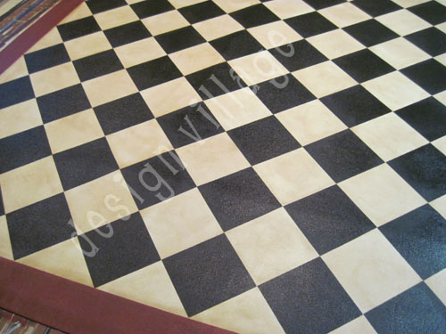 Diamond Pattern Floorcloth