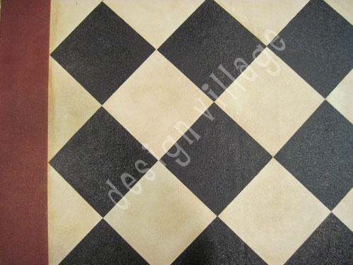 Diamond Pattern Floorcloth