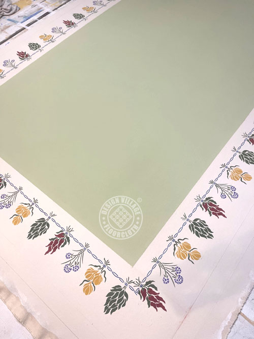 French Country Herbs Floorcloth