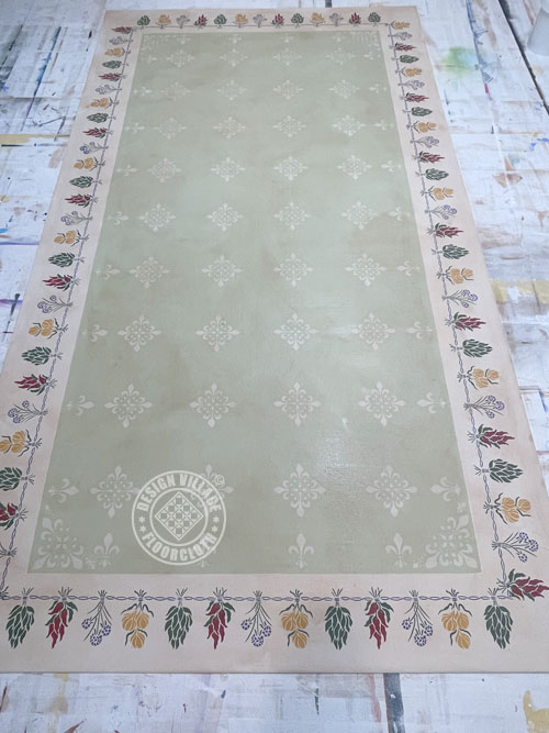 French Country Herbs Floorcloth