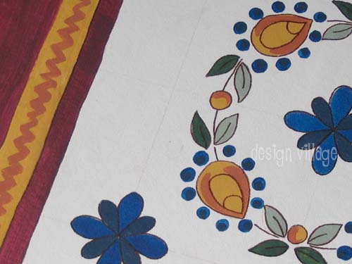 Custom Tiles Floorcloth - work in progreess