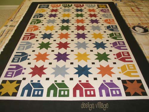 House n Star Floorcloth