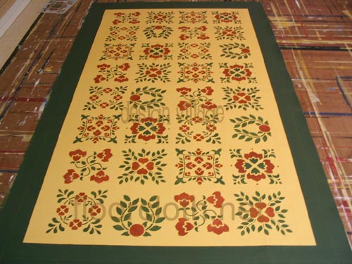 Baltimore Sampler Floorcloth