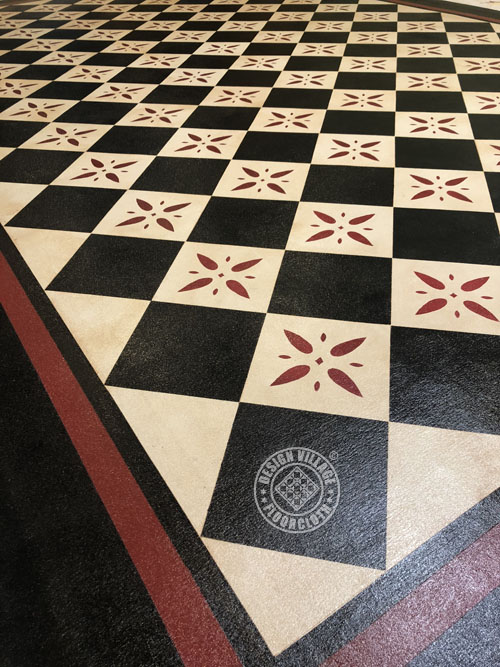 Georgetown Diamond Pattern Floorcloth