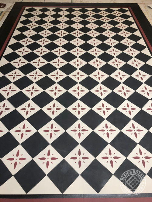Georgetown Diamond Pattern Floorcloth