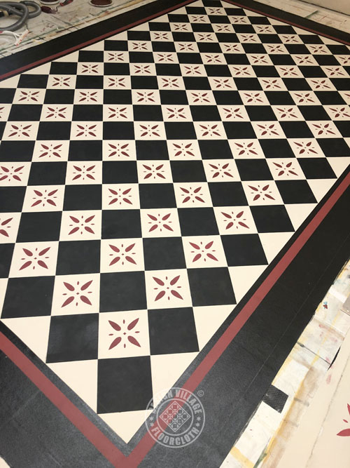 Georgetown Diamond Pattern Floorcloth