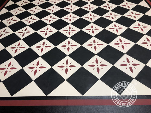 Georgetown Diamond Pattern Floorcloth