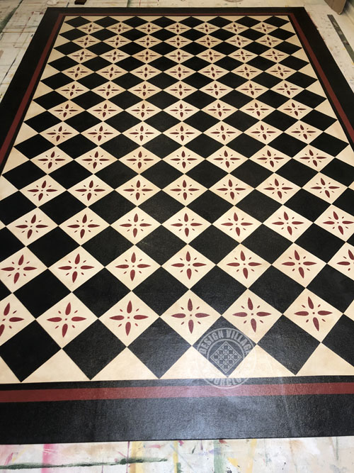 Georgetown Diamond Pattern Floorcloth