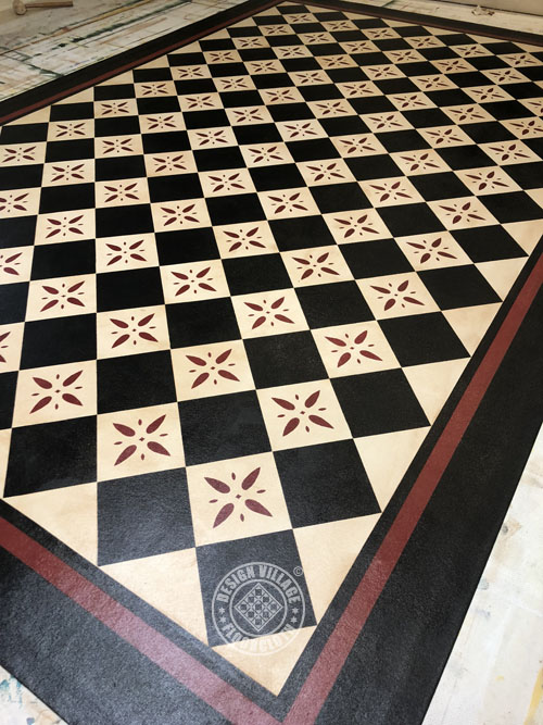 Georgetown Diamond Pattern Floorcloth