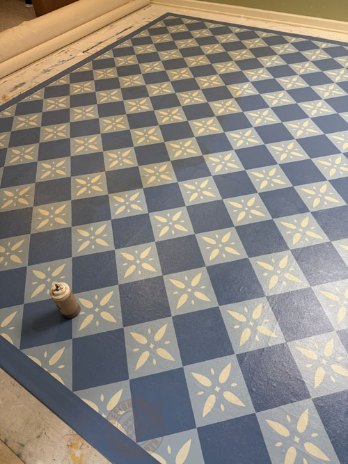 Georgetown Diamond Pattern Floorcloth