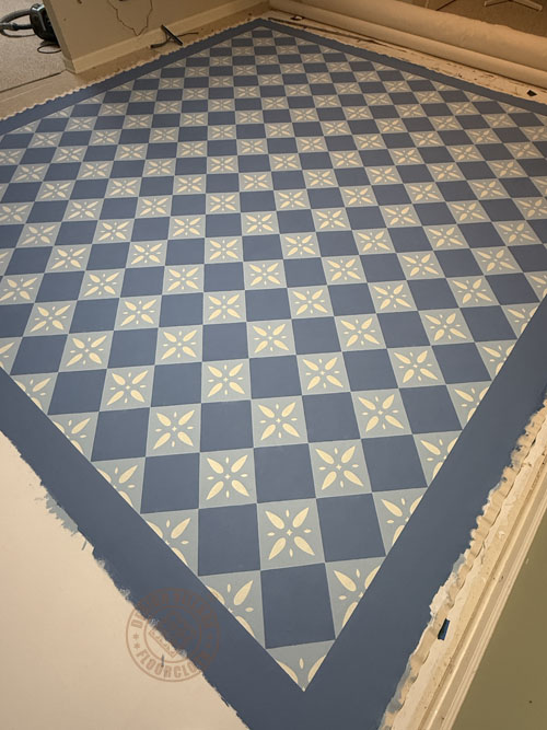 Georgetown Diamond Pattern Floorcloth
