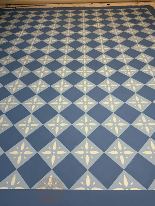 Georgetown Diamond Pattern Floorcloth