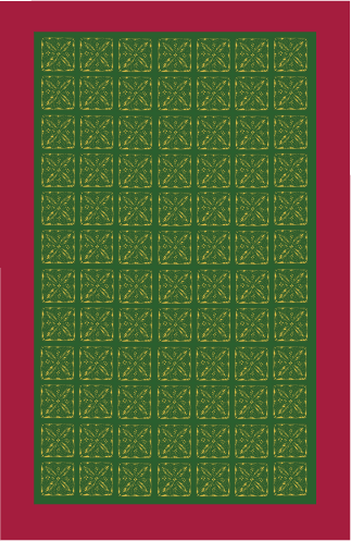 Durant House floorcloth mock up