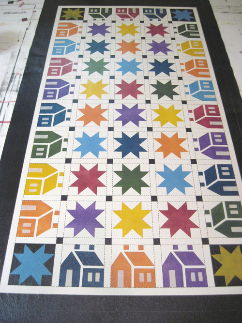 House n Star Floorcloth