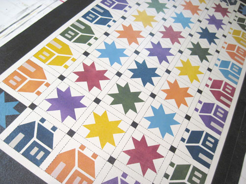 House n Star Floorcloth