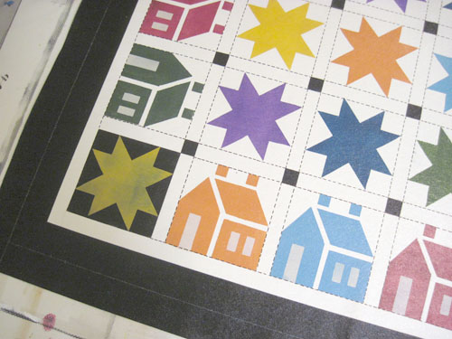 House n Star Floorcloth