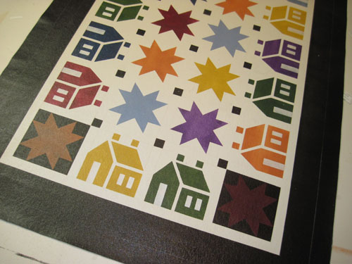House n Star Floorcloth