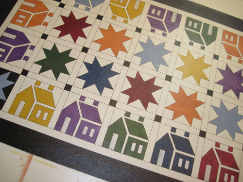 House n Star Floorcloth