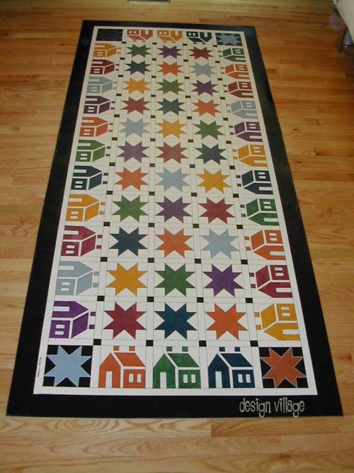 House n Star Floorcloth