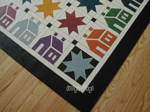 House n Star Floorcloth