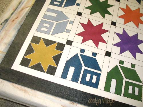 House n Star Floorcloth