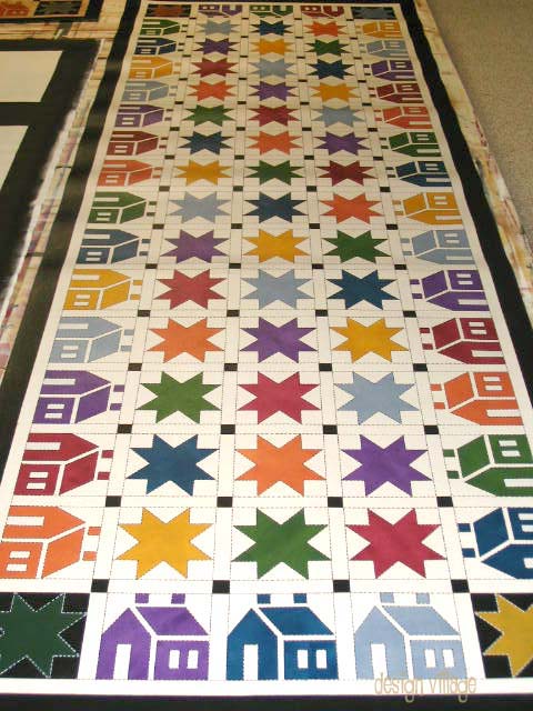 House n Star Floorcloth